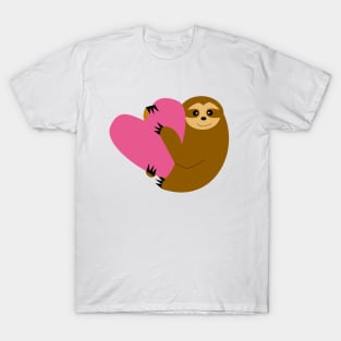 Sloth in love T-Shirt